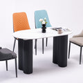 Source factory manufacturer wholesale personalized modern casual slate dining table for home rectangular medieval style new arrival dining table