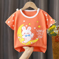 Short t-shirt-moon rabbit