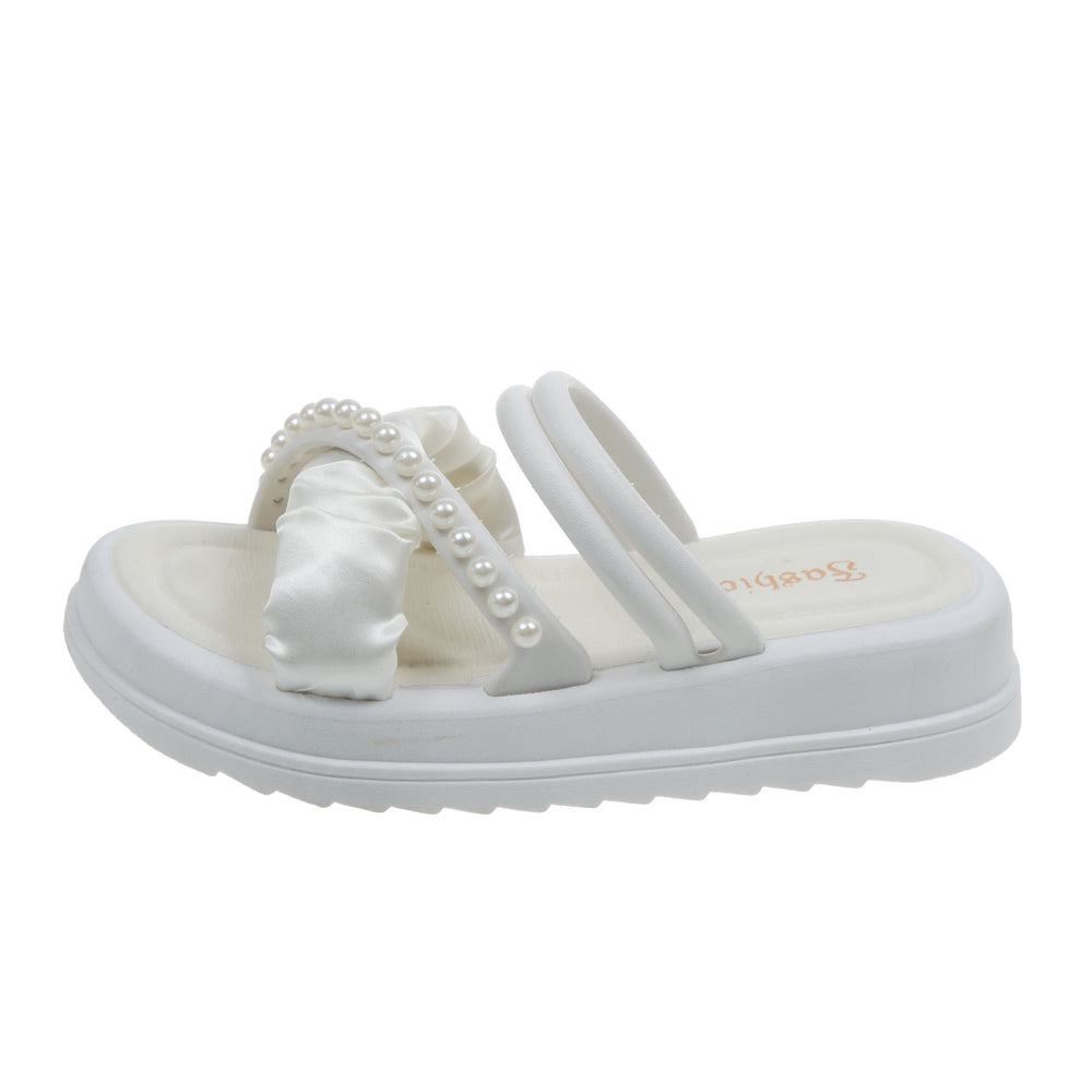 2025 new korean style platform slides - women's summer everyday versatile anti-slip & anti-odor comfort slippers