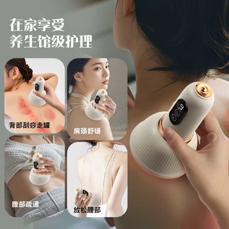 Electric meridian brush, universal abdominal rubbing instrument, belly rubbing handy gadget, abdominal massager, pulse dredging, scraping and heating