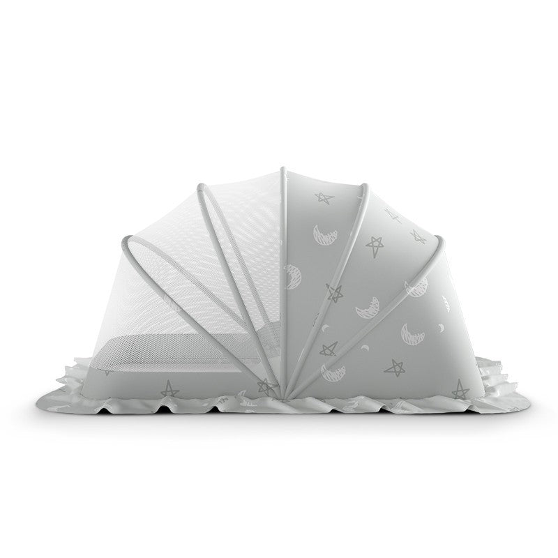 Baby mosquito net canopy - full coverage, foldable, universal fit for cribs