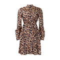 D3187 european and american women's clothing  new arrival: export-grade printed pleated fashion tie-up casual plus size african dress