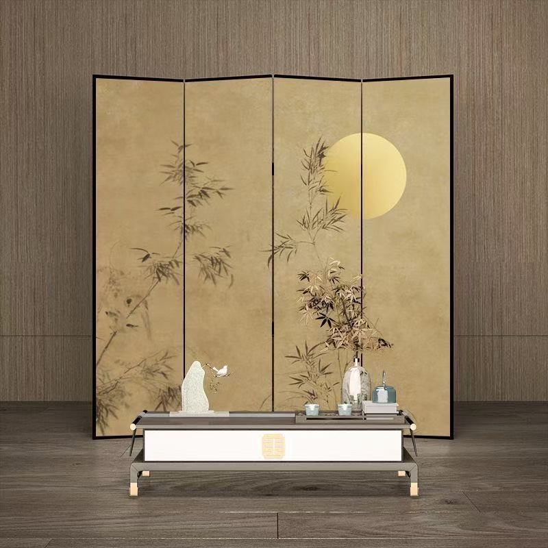 New chinoiserie screen partition office living room restaurant hotel tea room blocking simple modern foldablemovable folding screen