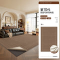 Removable and washable carpet, living room, medieval style bedroom, large area carpet, double layer, machine washable, stain-resistant, soundproof floor mat