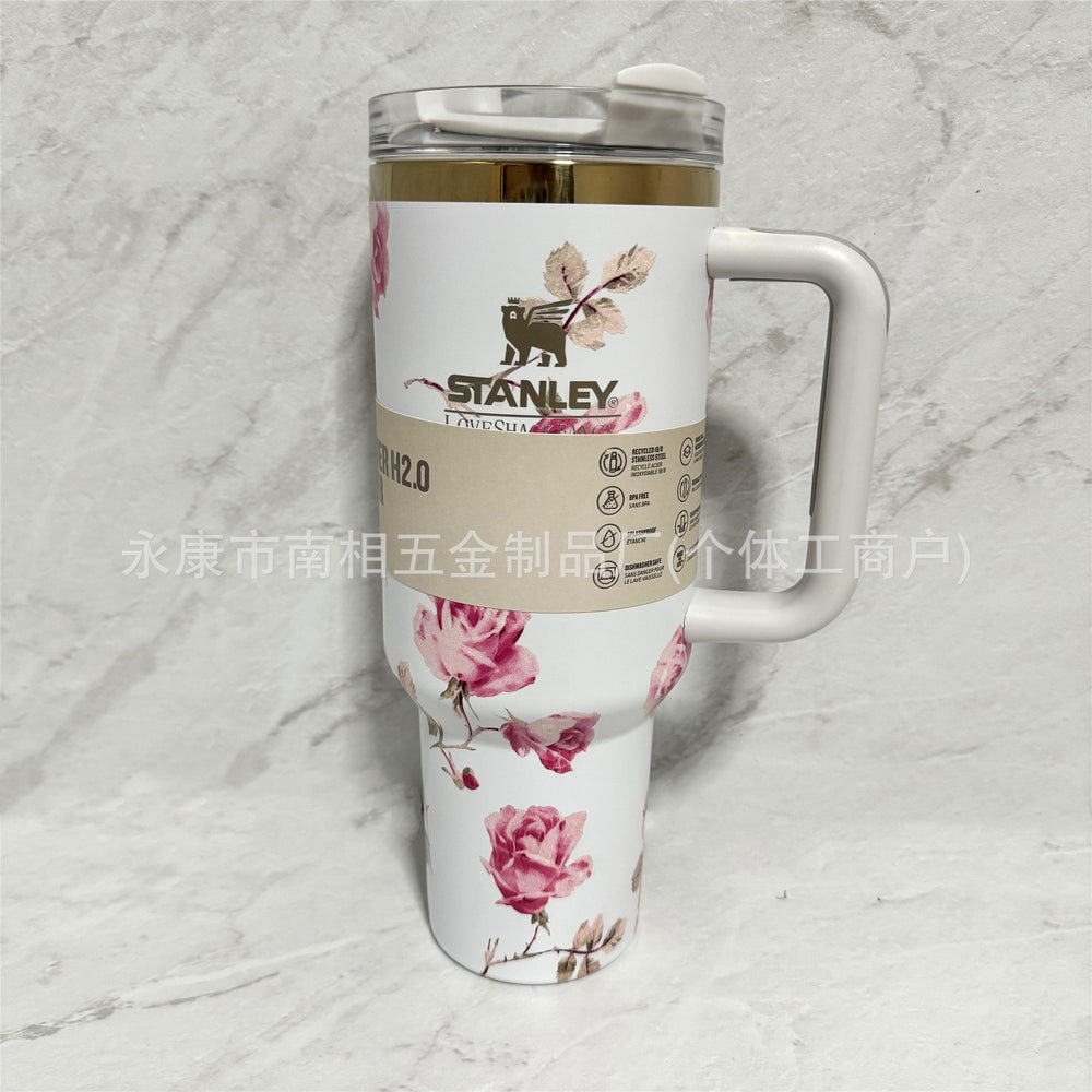 Stanley stanley 2nd generation 40oz thermos cup 304 stainless steel straw cup outdoor car cup large capacity