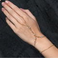 new arrival rhinestone finger bracelet ethnic style summerfashion hundred hand back chain ring all-in-one hand chain