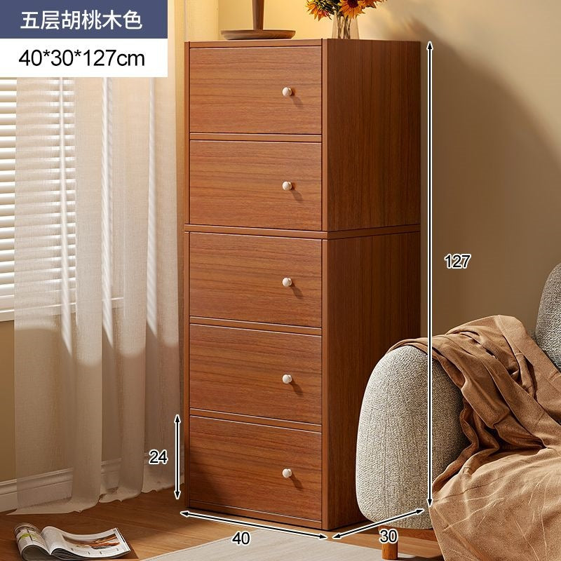 Chest of drawers storage cabinet bedroom storage cabinet narrow vertical cabinet plant drawer cabinet living room wall floor-standing bed end cabinet