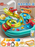 Blue - electric [6 magnetic fish + 1 rod + slide + squeeze duck + drain basket] + charging