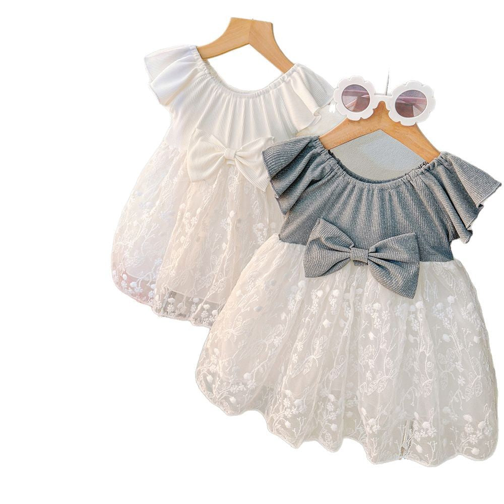 Summer children's dress, baby girl princess style, chic tulle dress, formal gown, tutu skirt, cute baby girl skirt