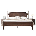 North american black walnut solid wood bed - all solid wood, french retro, mid-century style, high-end master bedroom log bed, wedding bed