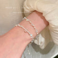 Summer light luxury double-layer crystal bracelet for women, 2026 new arrival, exquisite and sophisticated handmade bracelet with unique design