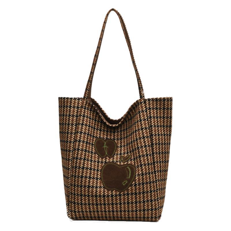 Qiandongge Commuter Underarm Bag Women's 2025 Autumn and Winter New Simple Handheld Shoulder Bag Large Capacity Tote Bag