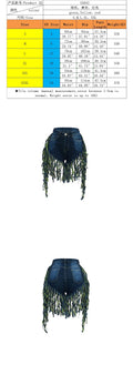 S3852 cross-border wholesale fashionbest selling tassel brushed denim shorts women's jeans casualstraight-leg pants