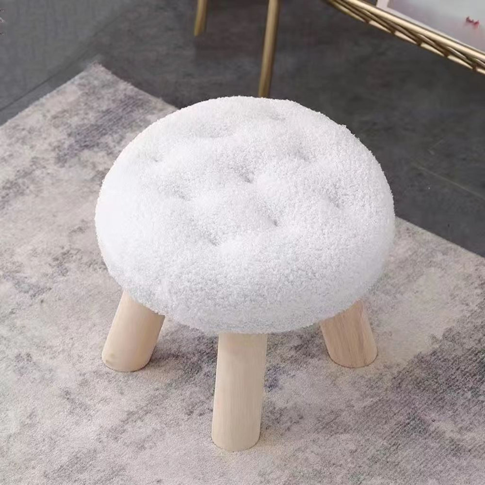 For homeflower low stool popular cloud stool sofa living room kids cute girls bedroom biscuit low stool shoe changing