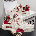 Men's shoes 2026 new spring trendy bestseller versatile leather casual sneakers student height increasing athletic fashion shoes for men