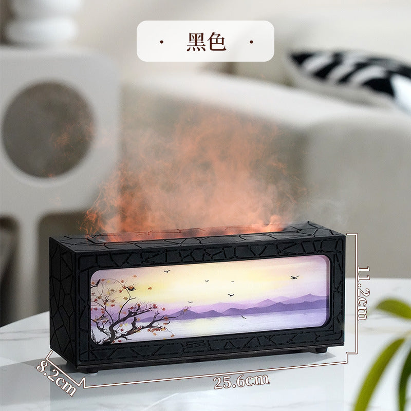 new arrival artificial fireplace aromatherapy machine desktop for home remote control humidifier colorful atmosphere light aromatherapy machine wholesale