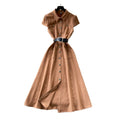 Hanxi work clothing style sleeveless shirtdress women's summer waist slimming look a-line skirt light mature eleganceworkwear style