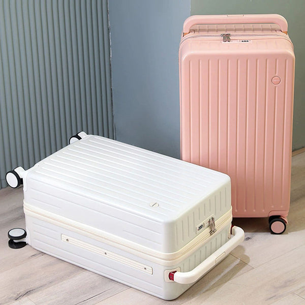 Wide trolley suitcase female ins Internet celebrity 2023 new password case universal wheel large capacity travel trolley case male