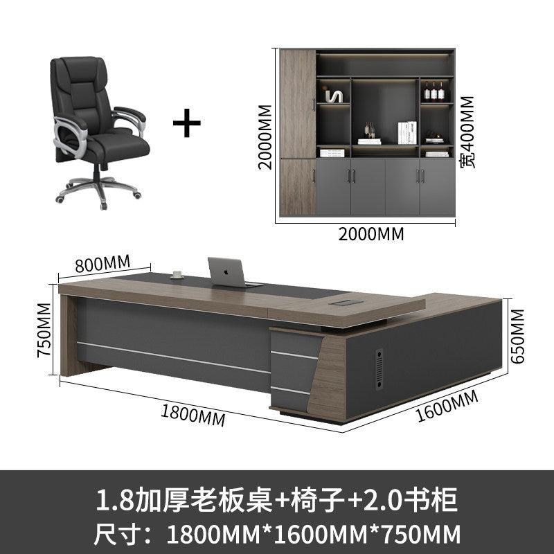 Saint li boss office desk and chair set - minimalist modern executive desk, high-end manager's desk, supervisor's desk, office desk