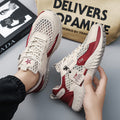 Men's athletic shoes 2026 new summer mesh breathable running shoes anti-slip wear-resistant chunky sole height increasing dad sneakers