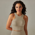 fashion seamless tight medium longpure color high elastic yoga vest tops sports running fitness yoga clothes