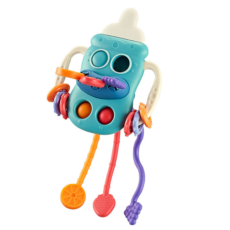 Cross-border  Yiqu feeding bottle Lala music baby early education grasp training finger pumping music soothing toys
