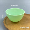 Beauty mask tool imitation silicone bowl mask bowl soft plastic bowl large, medium and small tpr material soft glue mask bowl