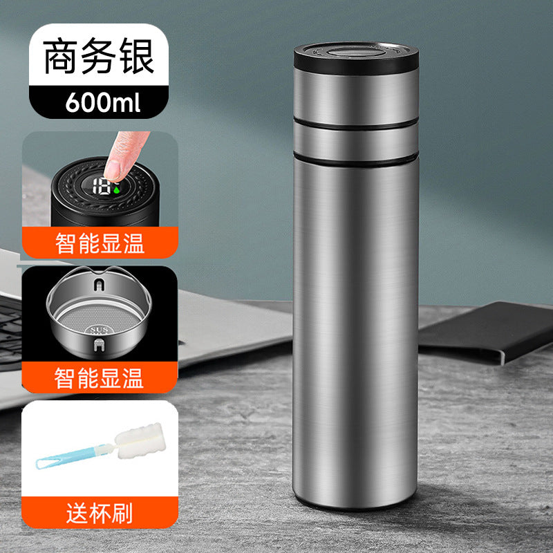 Warm display thermos cup 316 stainless steel quick-open cup water cup outdoor portable tea cup car tea water separation cup