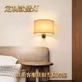 Wall lamp popularcasual up and down adjustment installation room reading master bedroom bedside lamp normcore fabric lampshade led lamp