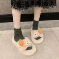New arrival rabbit fur slippers outwear cute plaidheattechbest sellingwinter cotton slippers crossfashioneasiest for match