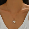 Wholesale seashell necklaces - european & american cross-border niche design jewelry for women - ocean-themed fashion with enamel seashells, starfish, and choker necklaces