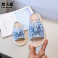 Vancahao niche design girls' bowknot princess sandals -  summer new arrivals - kids' slip-on beach sandals