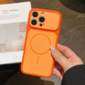 Niche stylecontrast color magnetic phone case suitable for iphone16/15pro apple 17max anti-fall case wholesale