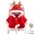 Newborn baby hooded sweater, thickened fleece autumn/winter windproof outerwear, girls' sweater - direct from the manufacturer