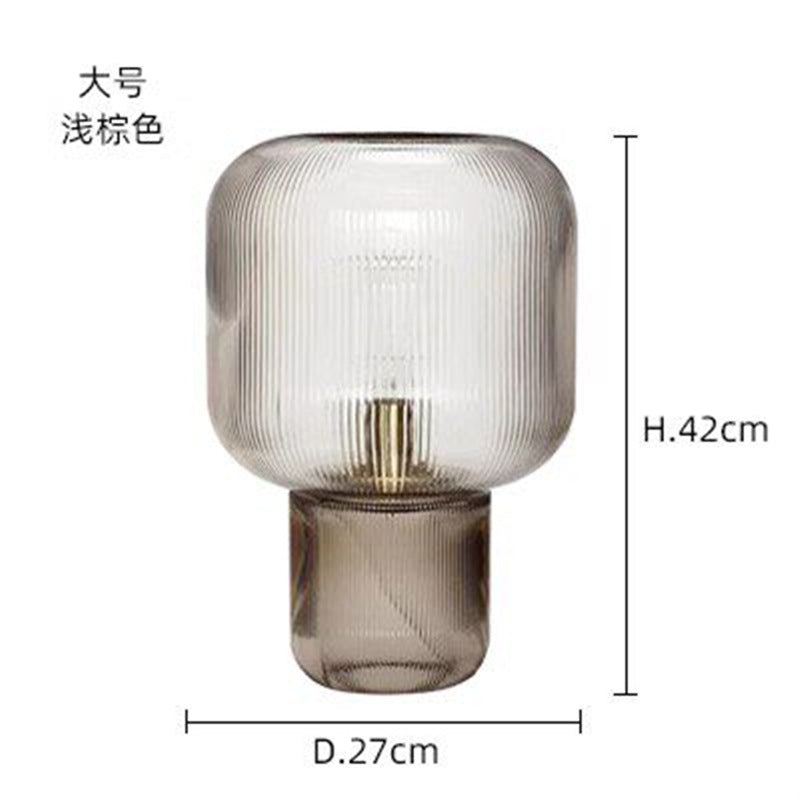 Modern minimalist glass table lamp - bedroom bedside lamp - designer high-end nordic style - living room, study, decorative home & hotel lighting