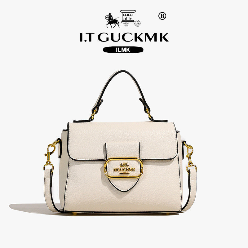 fashion bag for women, 2025 new trendy minimalist color block messenger flap top handle crossbody bag
