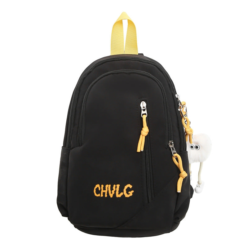 Cross-border 2025 new men's and women's outdoor fashion breast bag large capacity lightweight shoulder bag Oxford cloth casual messenger bag