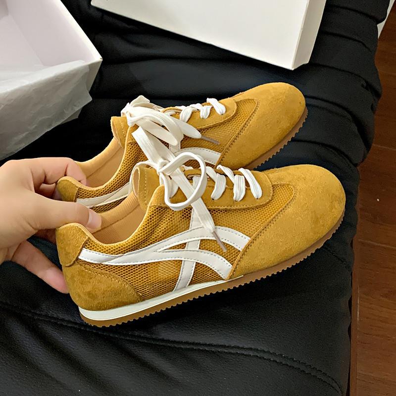 Red german army trainers (gats) women's shoes 2026 new arrival hot spring/autumn style super popular mesh breathable agnes shoes skate shoes sneakers