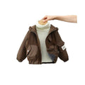 Fleece-linedoutwearnew arrival style kids wear autumn winterthickenedjacket baby winter clothes handsome winter