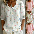 Independent station new arrivalfashion doll collar lapel shirt pure colorcasual button shirt
