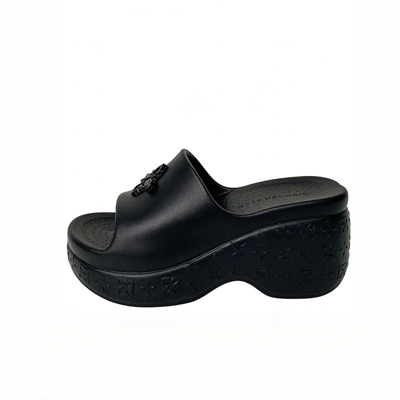 New women's platform sandals - summer fashion high heel slides, wedge heel slippers, and flip-flops for women