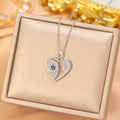 [titanium steel] cross-border popular diamond devil's eye necklace for women, accessible luxury, fashionable, high-end, versatile clavicle chain accessories