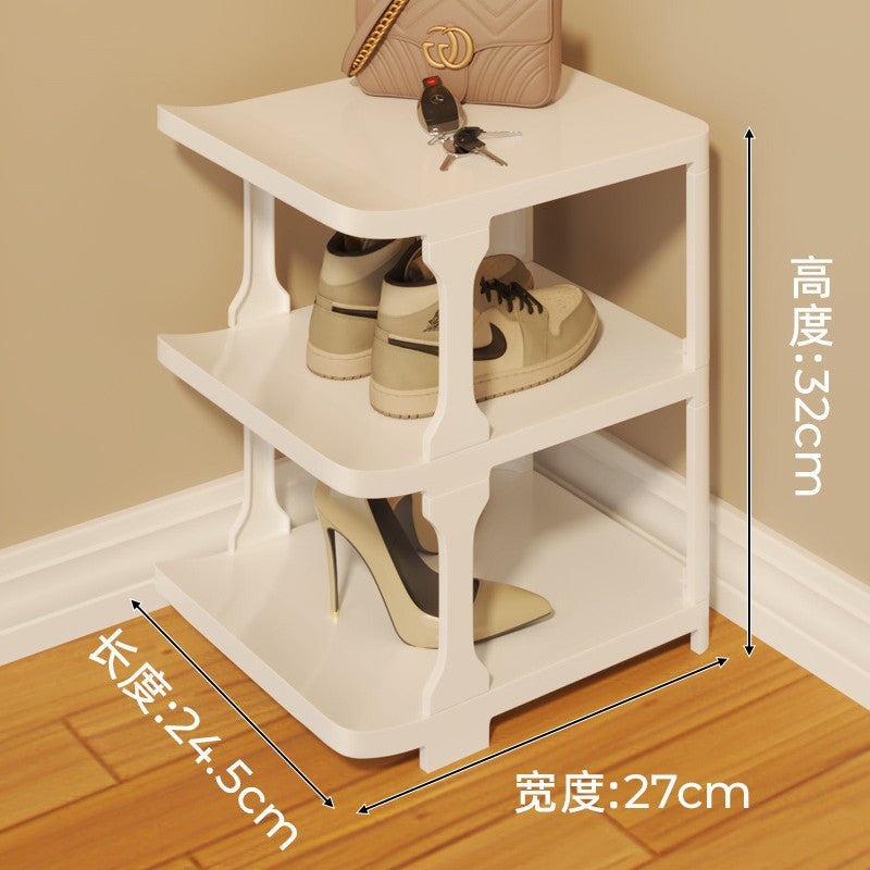 Simple shoe rack, multi-layer economical dormitory shoe cabinet, household narrow door dust-proof storage artifact, indoor wholesale