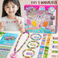 Kids' beaded sticker bracelet diy kit - trendy sticker bracelets for girls - surprise toy & birthday gift