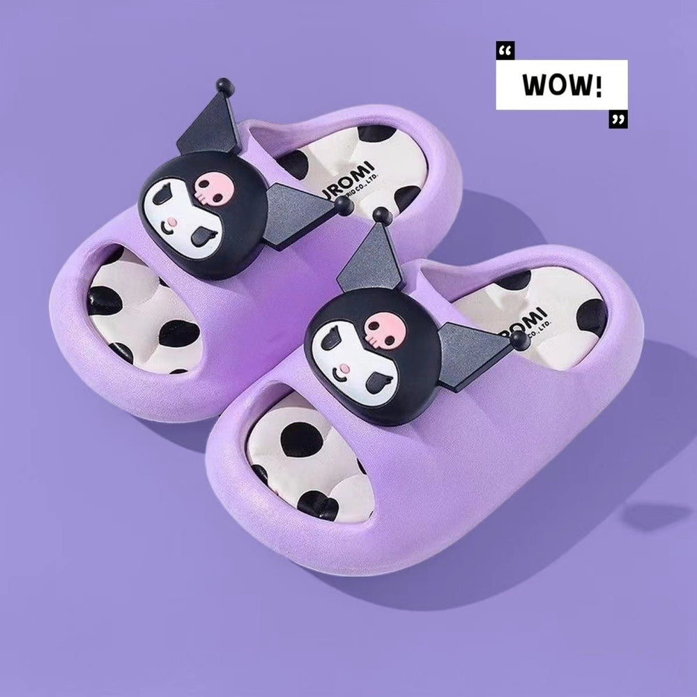 Ready-to-ship summer girls' slippers: bunny cartoon indoor anti-slip bathroom bath cute soft sole kids' slippers