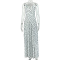 European and american style cross-border sweet women's clothing polka dot versatile fashion bodycon skirt vacation low-cut slimming camisole maxi dress