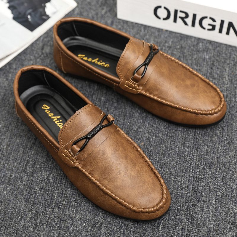 2024 summer new arrivals: men's korean style loafers - slip-on, breathable, soft sole driving shoes for men's casual wear
