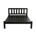 Thickened reinforced iron bed for home bedroom casual silent double bed rental house single dormitory black steel frame bed