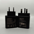 Original t845 charger, compatible with samsung phones, 45w european/uk plug, super fast charge 2.0 charging adapter