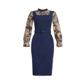 African cross-border sourcing: plus size women's printed dress -  - ol professional pencil skirt + belt